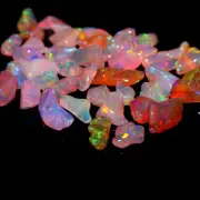 10 CTS, Natural Pink Ethiopian Welo Fire Opal Polish Rough Loose Gemstone 13x8mm
