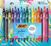BIC Gel-ocity Quick Dry Ocean Themed Gel Pens, Medium Point (0.7mm), 16-Count Gel Pen Set, Colored Gel Pens for Note Taking and Journaling, Colors May Vary