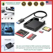 All-in-One USB 3.0 Card Reader - Quickly Transfers Micro SD, SD, CF & MS Cards