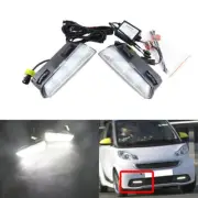 Factory Style Led White Daytime Running Fog Light DRL For Smart 451 Fortwo 13-15