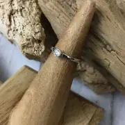 Sterling Silver Solitaire CZ Toe Ring
