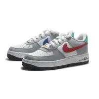 在飛比找PChome24h購物優惠-NIKE 休閒鞋 AIR FORCE 1 LE GS 白灰 