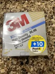 Vintage 10 3M IBM Formatted High Density DS HD 3.5 inch Diskettes - New Sealed