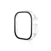 For Apple Watch Series SE 44mm Matte Clear Hard PC Screen Protector Full Case