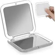HAPINARY Compact Mirror Cute Foldable Travel Mirror 15x Magnification Portable Square Vanity Mirror for Women