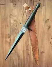 British Army Fairbairn Sykes Commando Dagger Knife EDC FIX BLADE Boot Dagger