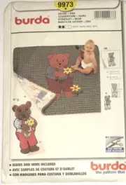 “ BURDA” SEWING PATTERN 9973 “ COVERLET AND BEAR” ( #pt8)