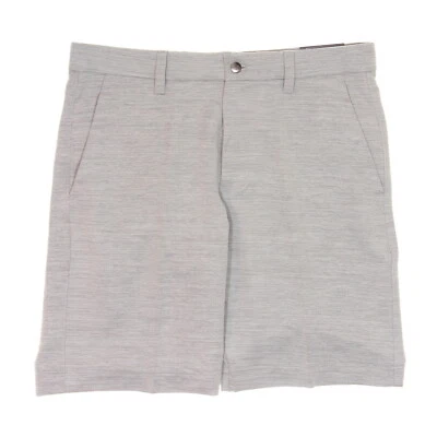 Callaway Golf Mens Charcoal Micro Striped Flat Front Walking Shorts $80