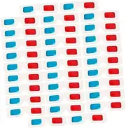 KONTONTY 60pcs Paper 3D Glasses for Home Theatre Movies Red Anaglyph Glasses Universal Cinema Movie Glasses for ES 3D Viewing