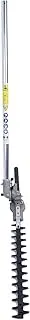 Hedge Trimmer Head, High Efficiency Multifunctional Adjustable Hedge Trimmer Attachment with Extension Pole for Mowing Grass (28 * 9mm)