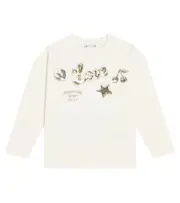 [Bonpoint] Bonpoint Tien sequined cotton T-shirt Y 10 white