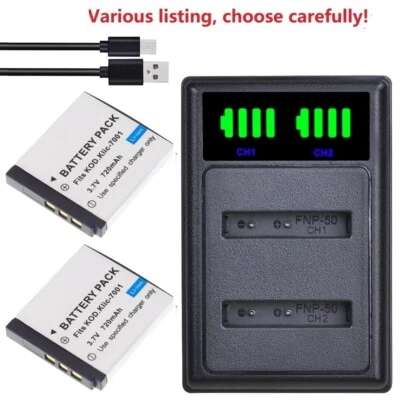 KLIC-7001 Battery or charger for Kodak EasyShare M320 M340 M341 M753 Zoom, M763,