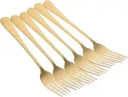iplusmile 6pcs Stainless Steel Forks Heavy Duty Dishwasher Safe Ergonomic Design for Home Restaurant Hotel for Appetizers Salad Ice and Fruit