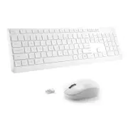 Wireless Keyboard and Mouse Combo for Windows, 2.4G Full-Sized External White