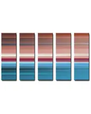 Ready2HangArt Blur Stripes XXVI 5pc Wrapped Canvas Wall Art by Tristan Scott