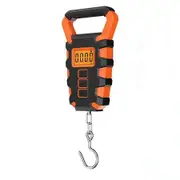 Digital Fishing Scale with Ruler, Fishing Postal Hanging Hook Scale, 110lb/50kg Luggage Scale