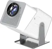 Small and Convenient Same-Screen Projector Bright Day/Night Projection Soft at Night Multi-Angle Adjustment 1600 Lumens, White