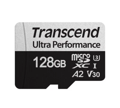 128GB Transcend 340S microSD UHS-I U3 A2 Ultra Performance Memory Card w/Adapter