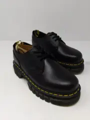 Dr. Martens Unisex Audrick Platform Shoe, Black Nappa Lux, 7 Women/6 Men