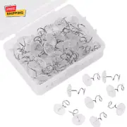 60PCS Upholstery Tacks Bed Skirt Pins or Holders Clear Head Upholstery Pins