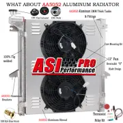 3Rows Aluminum Radiator+Shroud+Fan For 06-2012 Mitsubishi Triton L200 2.5 DID MT (for: Mitsubishi)