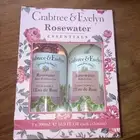 Crabtree & Evelyn ROSEWATER Bath & Shower Gel + Body Lotion Gift Box Set