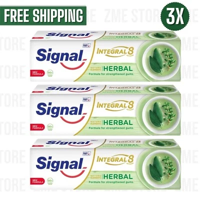 3X Signal Toothpaste Complete 8 Herbal Gum Care Natural 100ml