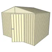 Build-a-Shed 3.0 x 2.3 x 2.3m Gable No Side Doors Shed - Cream