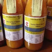 Horny Devil Chilli Sauce 250ml Australian Made. Super Hot Mango based. (x2)