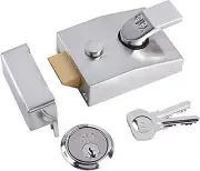 Yale P-89-CH-CH-60 Deadlocking Nightlatch, 60 mm Backset, Chrome Finish, High Se