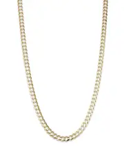 Bloomingdale's Fine Collection Men's Comfort Curb Link Chain Necklace in 14K Yellow Gold, 24