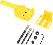 8 IN 1 Handheld Woodwork Doweling Jig Drill Guide Wood Dowel Drilling Hole Accessory