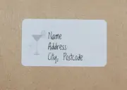 65 Personalised Return Address Labels Cocktail 21st 18th Birthday Anniversary