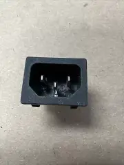 SS-120 PANEL MOUNT AC SOCKET POWER PLUG MALE RECEPTACLE REPLACES RONG FENG