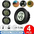 4Pcs LCD Mini Digital Thermometer Hygrometer Temperature Humidity Humidity Meter