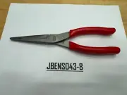 Snap-on Tools USA NEW RED 9" Soft Grip Pin-Gripping Needle Nose Pliers 597ACF