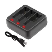 Camera 3-Way Battery Charger For DJI Osmo Action 3 Battery Charging Accessories