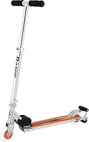 [Razor] Spark Ultra Kick Scooter for Kids Ages 8+ - Ultra Bright LED Wheels, Rear-Fender Brake, Adjustable Handlebars, for Riders up to 143 lbs