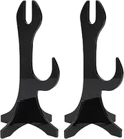 Sword Stand, Two Layer Acrylic Samurai Sword Holder for Collection (Black)