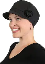 [Hats Scarves & More] Newsboy Cap Summer Hats for Women Cotton Cancer Headwear Chemo Hair Loss Head Coverings