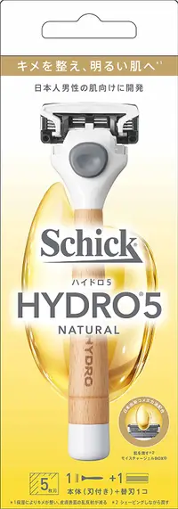 在飛比找DOKODEMO日本網路購物商城優惠-[DOKODEMO] 別緻的Schick Hydro 5天然