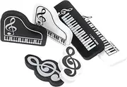 Veemoon 6pcs Cute Aesthetic Erasers for Music Note Erasers for Classroom Rewards Back to School and Drawing Fun Lightweight Students