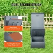 Metal Pig Feeder, Double Door, 20 Gallon Capacity, Feeds Up to 5 Hogs