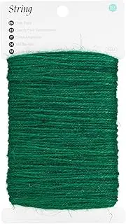 KINGLAKE 50m Garden Twine String Green, 2mm Jute Twine Craft String Twine for Crafts, Gift wrapping,Gardening,Packing,Christmas Decoration