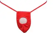 [VemeFufu] Mankini for men, Men's thong underwear, Mankini Stretch g string Tanga Briefs Triangle Panties Open Front Gauze Hole Underwear Funny costume