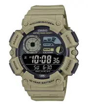 Casio Illuminator Digital Alarm Fishing Mode Moon Data WS-1500H-5BV Mens Watch