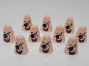 Lego Lot of 10 Patrick with Eyepatch Pattern Heads Spongebob