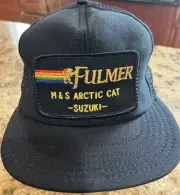 Vintage Fulmer Arctic Cat Suzuki SnapBack Mesh Foam Cap Horizon USA