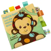 在飛比找博客來優惠-美國【Mary Meyer】Baby標籤布書系列-點點猴