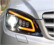 Car Full LED Headlights DRL Turn Signal Lens Compatible With W204 C200 C260 C63 2007-2011 Front Lights Car Lamps